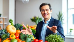 Dr. Oz with healthy foods