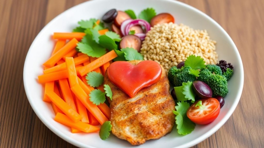 Healthy meal for heart attack recovery